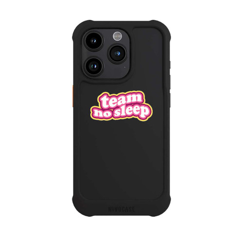 Apple iPhone 15 Pro NIVOmax Team No Sleep 70s Transparent