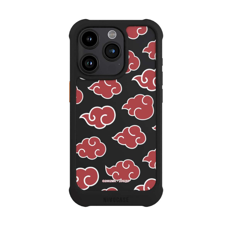 iPhone 15 Pro NIVOmax Akatsuki Pattern Transparent