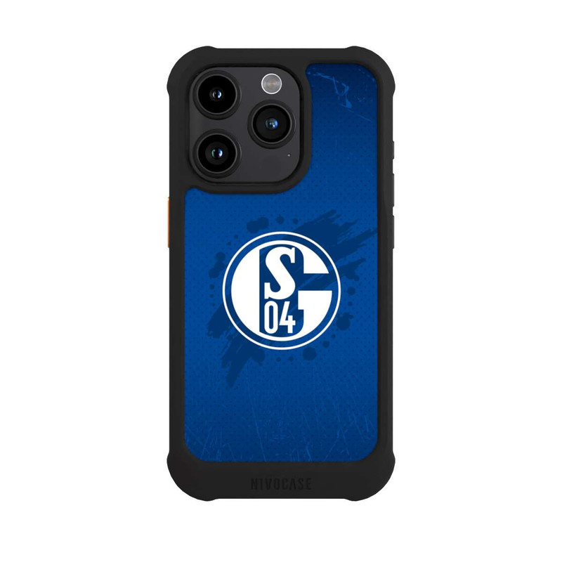 iPhone 15 Pro NIVOmax Schalke 04 Farbe Fleck Blau