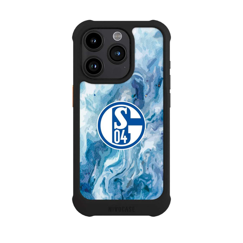 iPhone 15 Pro NIVOmax Schalke 04 Flüssig Blau