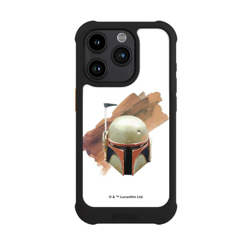 Apple iPhone 15 Pro NIVOmax Boba Fett Helm Weiß