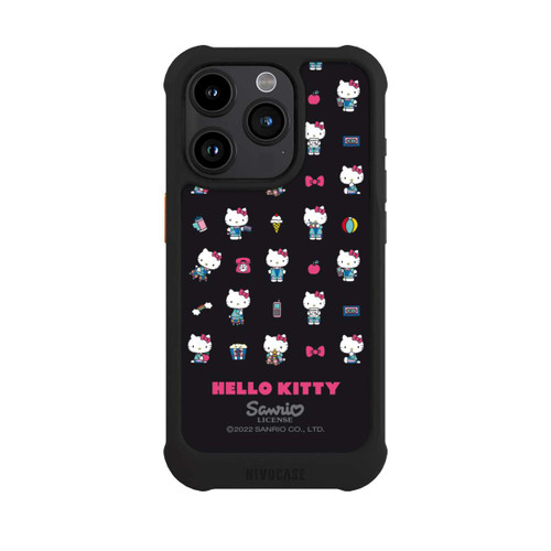 Apple iPhone 15 Pro NIVOmax Hello Kitty 90s Schwarz