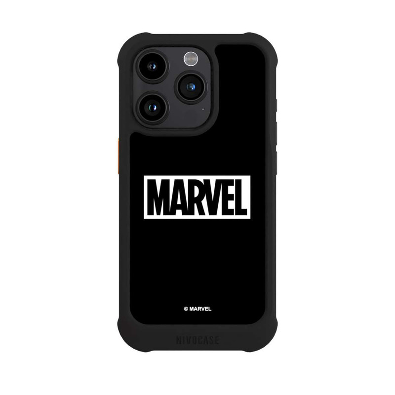 iPhone 15 Pro NIVOmax Marvel Logo Black
