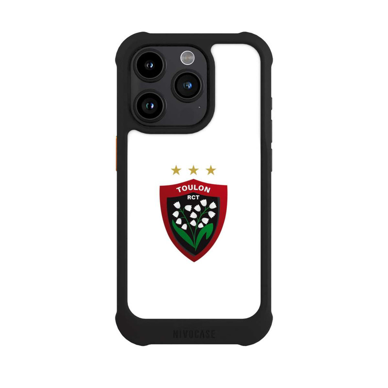 iPhone 15 Pro NIVOmax Logo RC Toulonnais Blanc