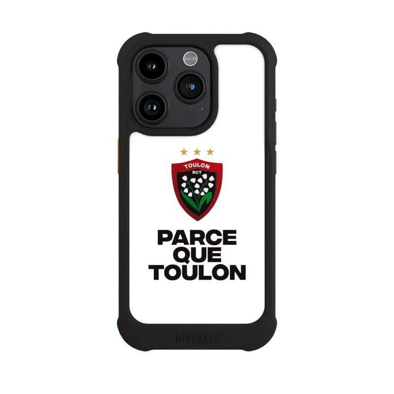 iPhone 15 Pro NIVOmax Parce Que Toulon Blanc