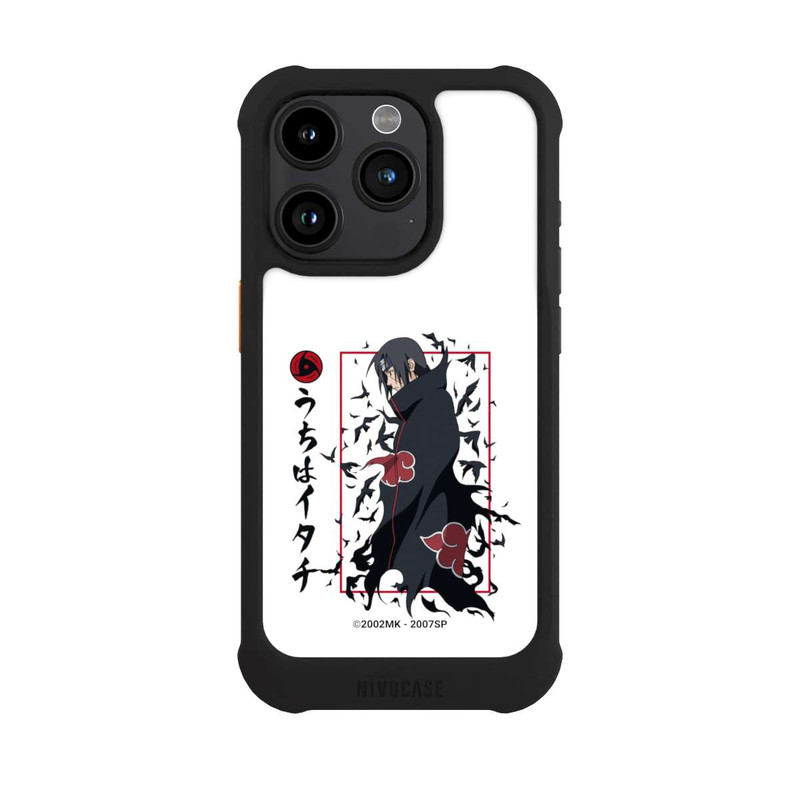 iPhone 15 Pro NIVOmax Les corbeaux Itachi blanche