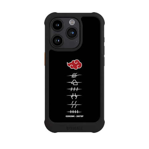 Apple iPhone 15 Pro NIVOmax Akatsuki Mitgliedssymbole Schwarz
