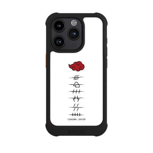 Apple iPhone 15 Pro NIVOmax Akatsuki Mitgliedersymbole Weiß