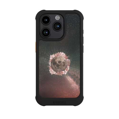 Apple iPhone 15 Pro NIVOmax Blumen und Mondlicht