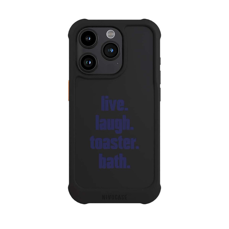 iPhone 15 Pro NIVOmax Live. Laugh. Toaster. Bath.