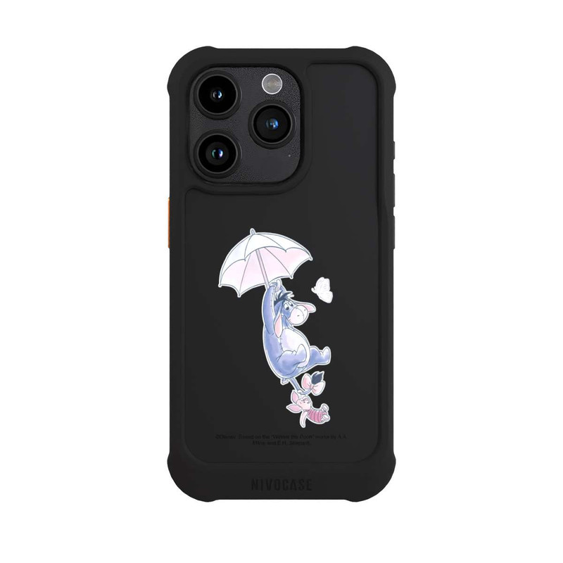 iPhone 15 Pro NIVOmax Winnie Pooh Eeyeore Find Happiness Transparent
