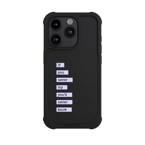 Apple iPhone 15 Pro NIVOmax If You Try Blue Transparent