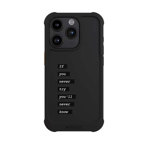 Apple iPhone 15 Pro NIVOmax If You Try Black Transparent