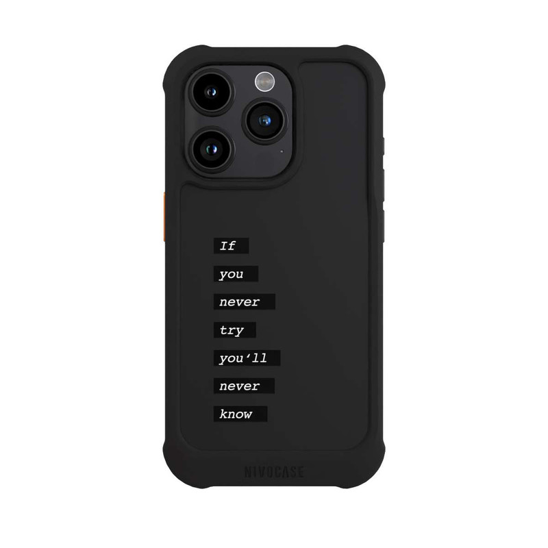 iPhone 15 Pro NIVOmax If You Try Black Transparent