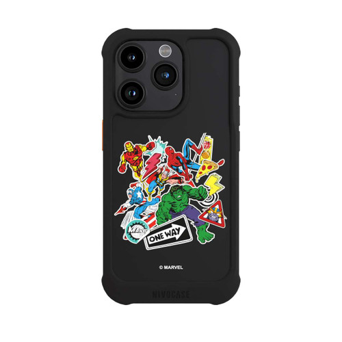 Apple iPhone 15 Pro NIVOmax Capitan American Shield Transp