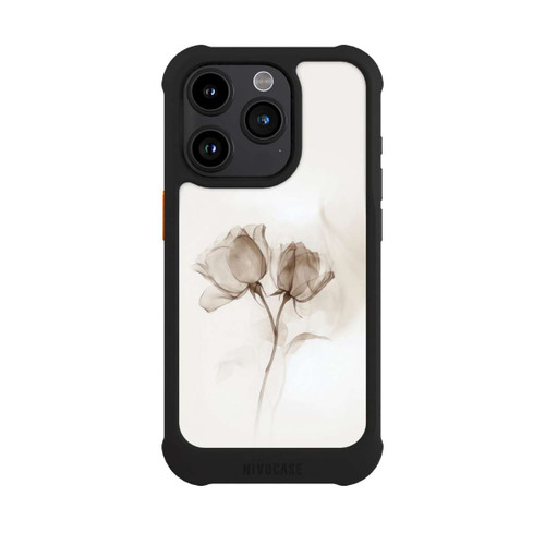 Apple iPhone 15 Pro NIVOmax Braune Rose Blume Nebel