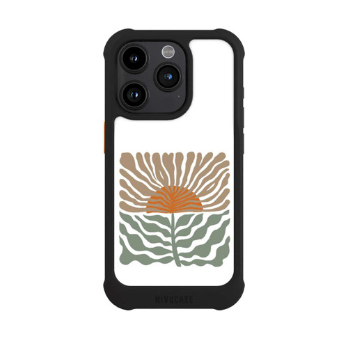 Apple iPhone 15 Pro NIVOmax Fleurs au Lever du Soleil Boho