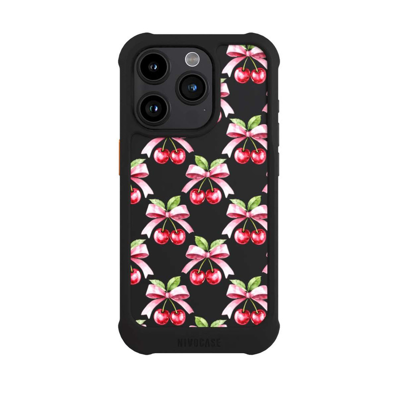 iPhone 15 Pro NIVOmax Cherry Bow Art with AI