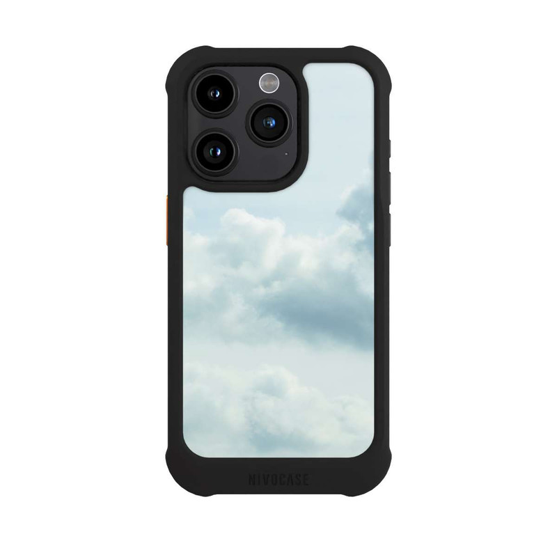 iPhone 15 Pro NIVOmax Pastel Blue Clouds
