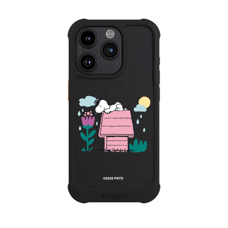 iPhone 15 Pro NIVOmax Snoopy Hundehütte Frühling transparent