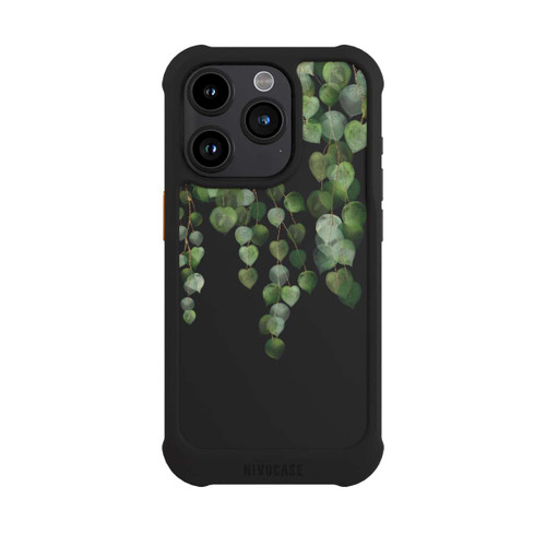 Apple iPhone 15 Pro NIVOmax Eucalyptus Hanging Watercolor Transparent