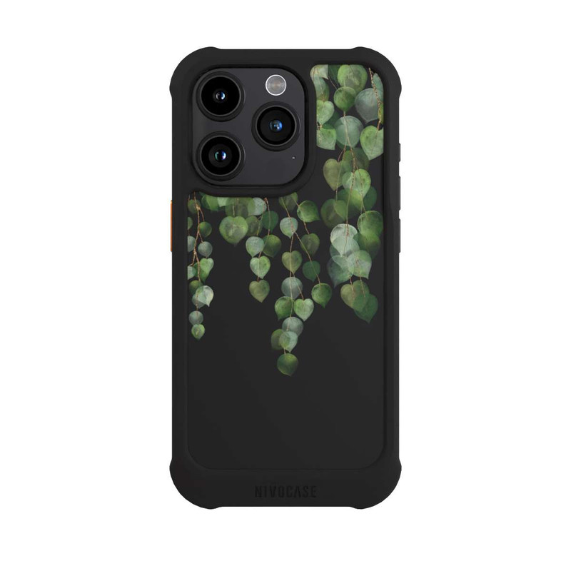 iPhone 15 Pro NIVOmax Eucalyptus Hanging Watercolor Transparent