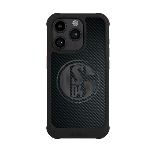 Apple iPhone 15 Pro NIVOmax Schalke 04 Carbon Look