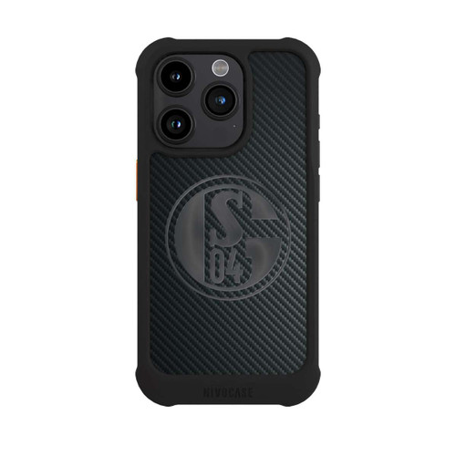 Apple iPhone 15 Pro NIVOmax Schalke 04 Carbon Look