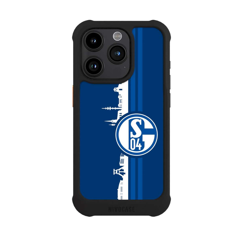 iPhone 15 Pro NIVOmax Schalke 04 Skyline Blau