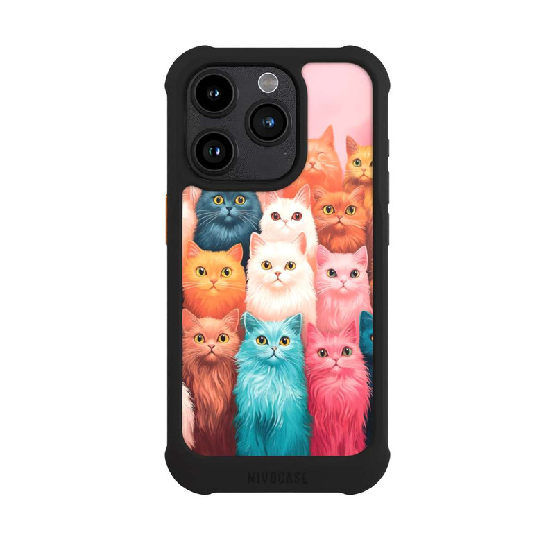 iPhone 15 Pro NIVOmax Cats Looking