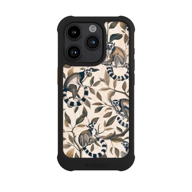 iPhone 15 Pro NIVOmax Lush Tropical Lemur Paradise