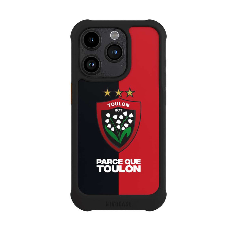 iPhone 15 Pro NIVOmax RCT Logo Rouge Noir