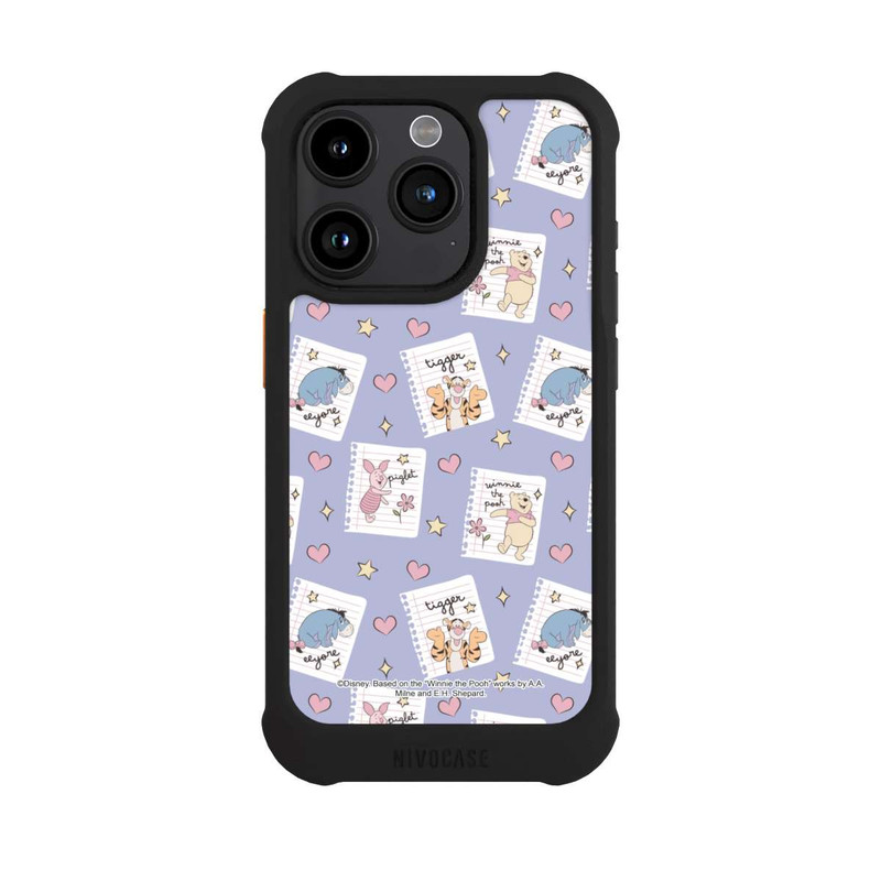 iPhone 15 Pro NIVOmax Winnie Puuh Wilde Freunde Muster