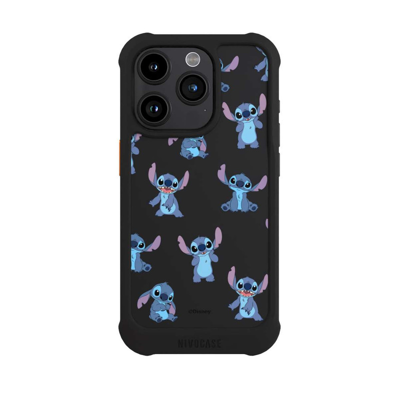 iPhone 15 Pro NIVOmax Stitch Faces Pattern Transparent