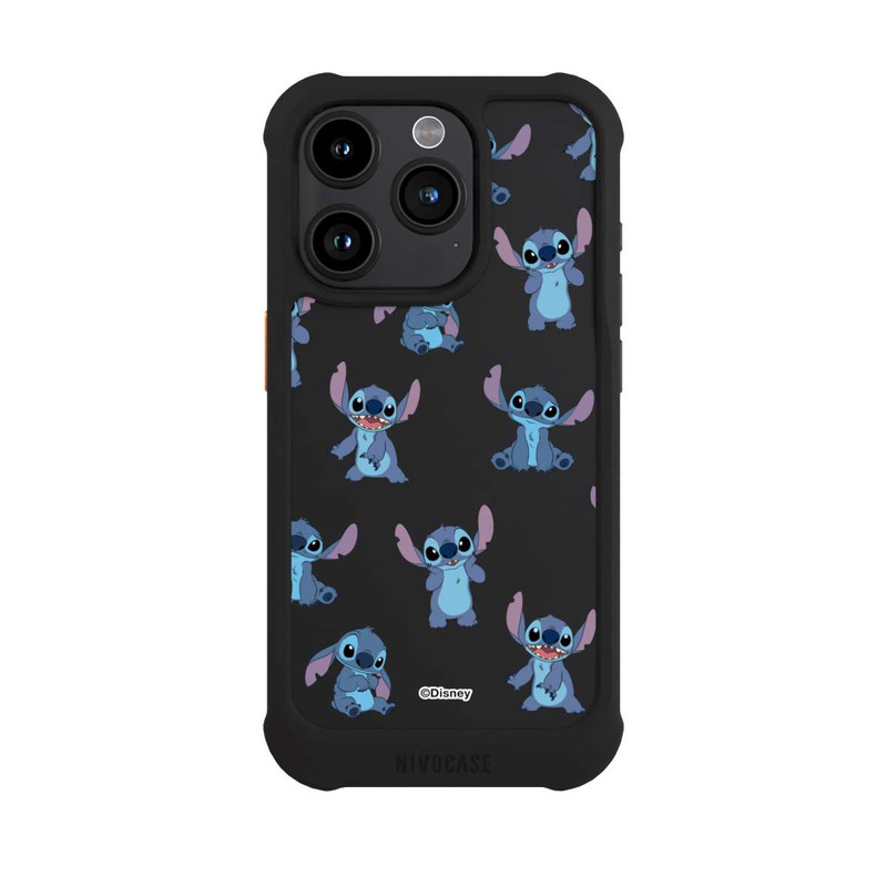 iPhone 15 Pro NIVOmax Stitch Faces Pattern Transparent