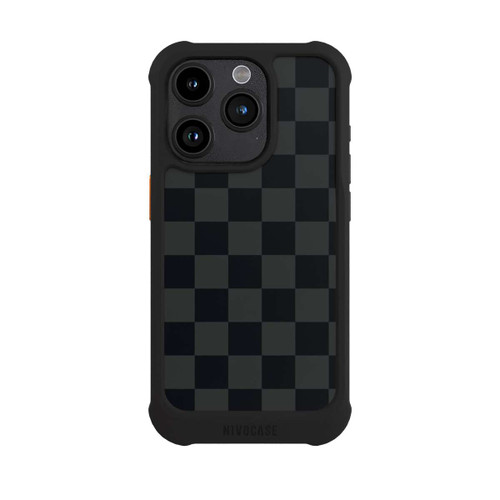 Apple iPhone 15 Pro NIVOmax Schachbrett Schwarz
