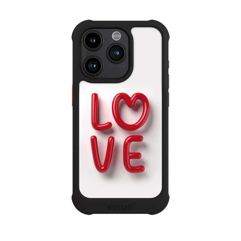 iPhone 15 Pro NIVOmax Love Statement Red with AI