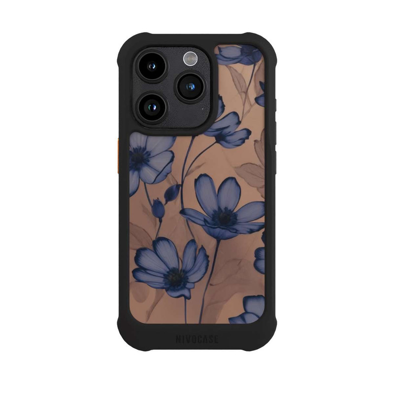 iPhone 15 Pro NIVOmax Flowers Negativ Pattern mit KI