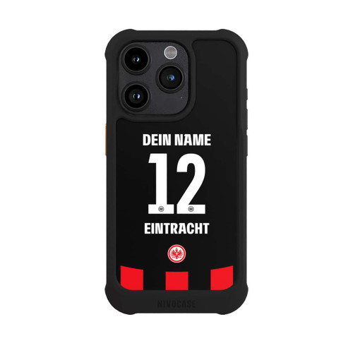 Apple iPhone 15 Pro NIVOmax Eintracht Frankfurt Trikot Personalisierbar 25-26