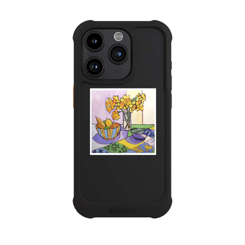 iPhone 15 Pro NIVOmax Daffodil Patchwork, 2023, by Catherine J Martzloff