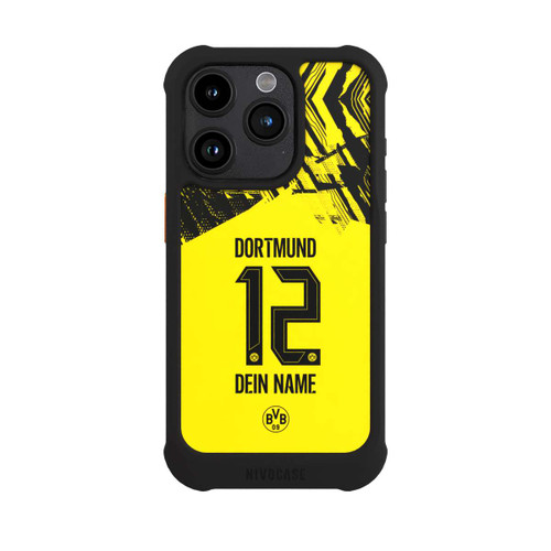Apple iPhone 15 Pro NIVOmax BVB Trikot Personalisierbar 25-26