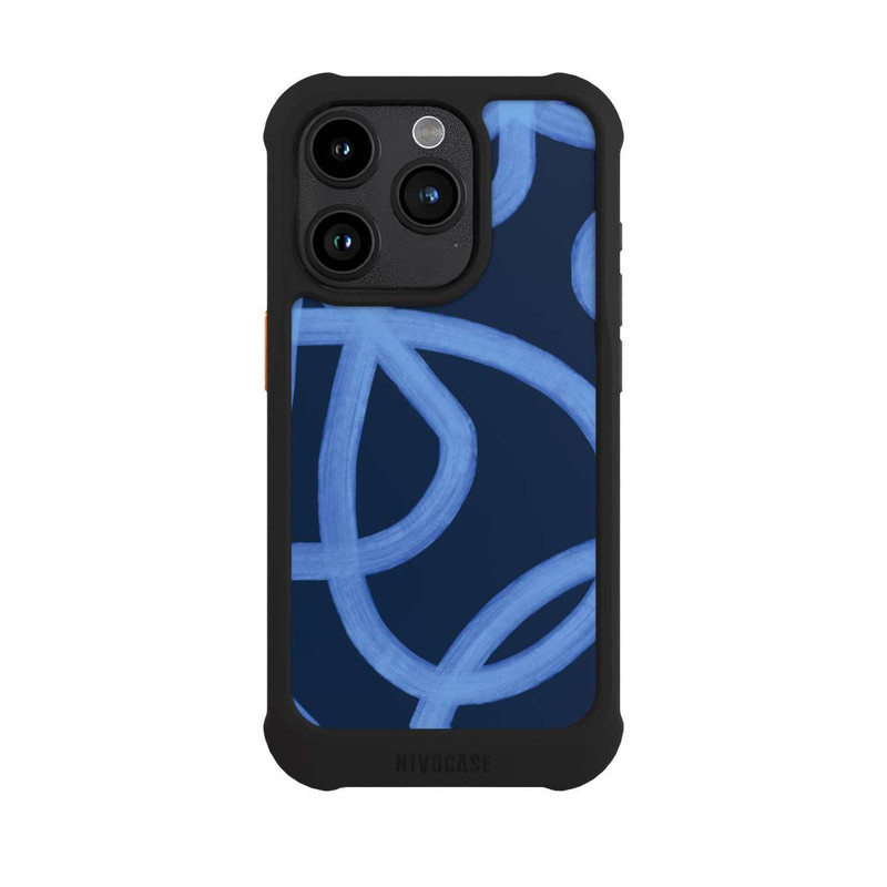 iPhone 15 Pro NIVOmax Laced Up Tones of Blue