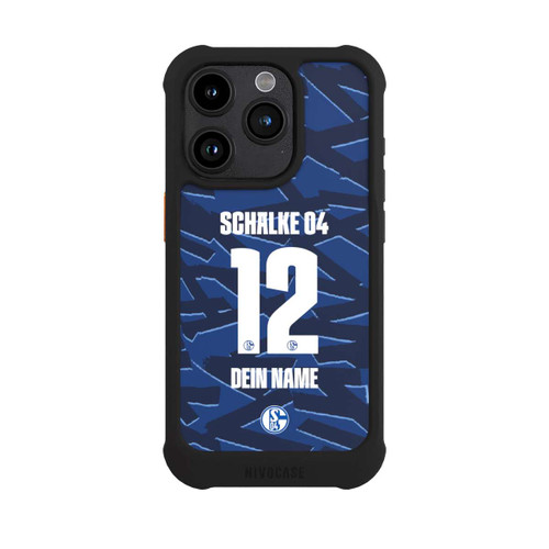 Apple iPhone 15 Pro NIVOmax Schalke 04 Trikot Personalisierbar 25-26