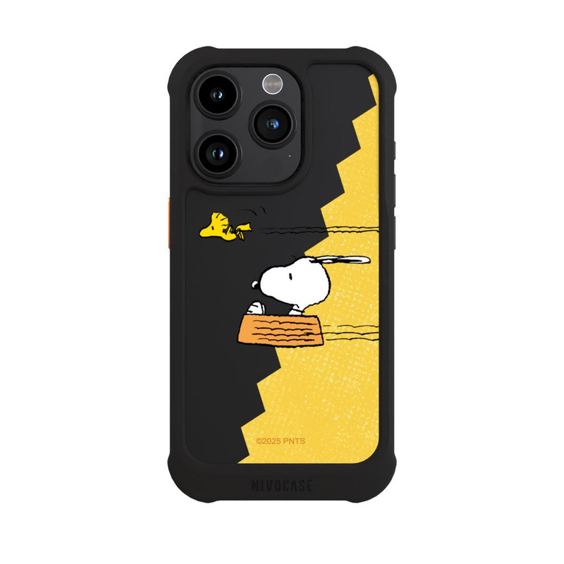 iPhone 15 Pro NIVOmax Peanuts-Snoopy und Woodstock Transparent