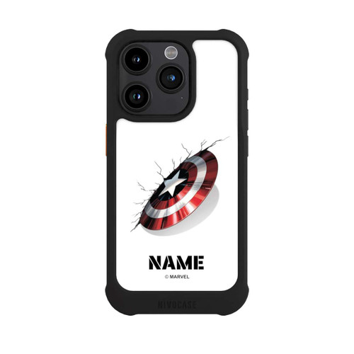 Apple iPhone 15 Pro NIVOmax Captain America Shield Personalisierbar