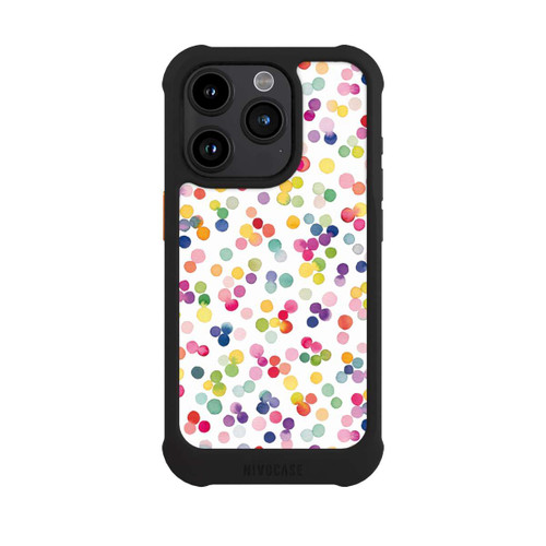 Apple iPhone 15 Pro NIVOmax Watercolour Punkte Bunt