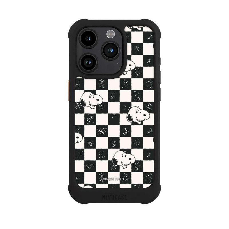 iPhone 15 Pro NIVOmax Snoopy Heads Checked Pattern