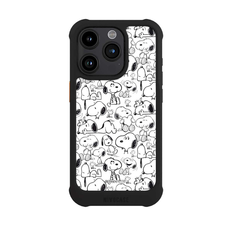 iPhone 15 Pro NIVOmax Classic Snoopy Pattern White