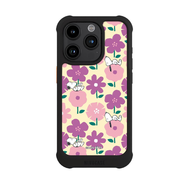 iPhone 15 Pro NIVOmax Peanuts Flower Pattern Yellow
