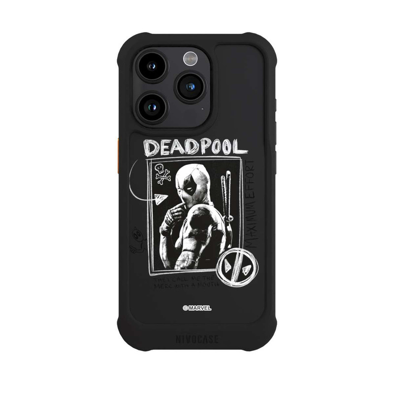 iPhone 15 Pro NIVOmax Deadpool Transparent